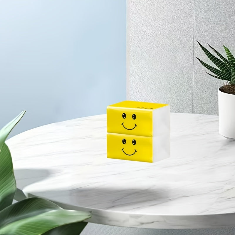 Yellow Package Disposable Wipes - 1 Pack, 4-Layer Softness, 3D Texture Technology, Durable & Flexible Wet Strength, No Lint Multipurpose Cleaning Tissues - Bag Container
