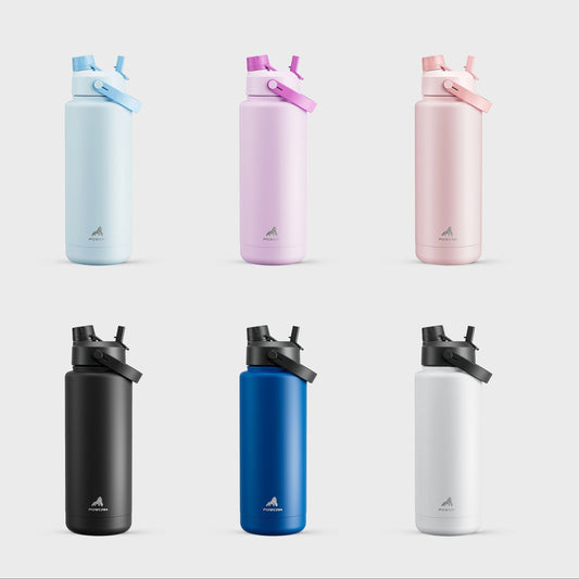 Botella de agua térmica de 1,2 litros con popote y tapa con boquilla 2 en 1, mantiene el frío 24 h, a prueba de fugas, sin BPA, de acero inoxidable de doble pared para deportes, gimnasio, viajes, oficina y escuela. Celebra el Eid al-Adha Mubarak.