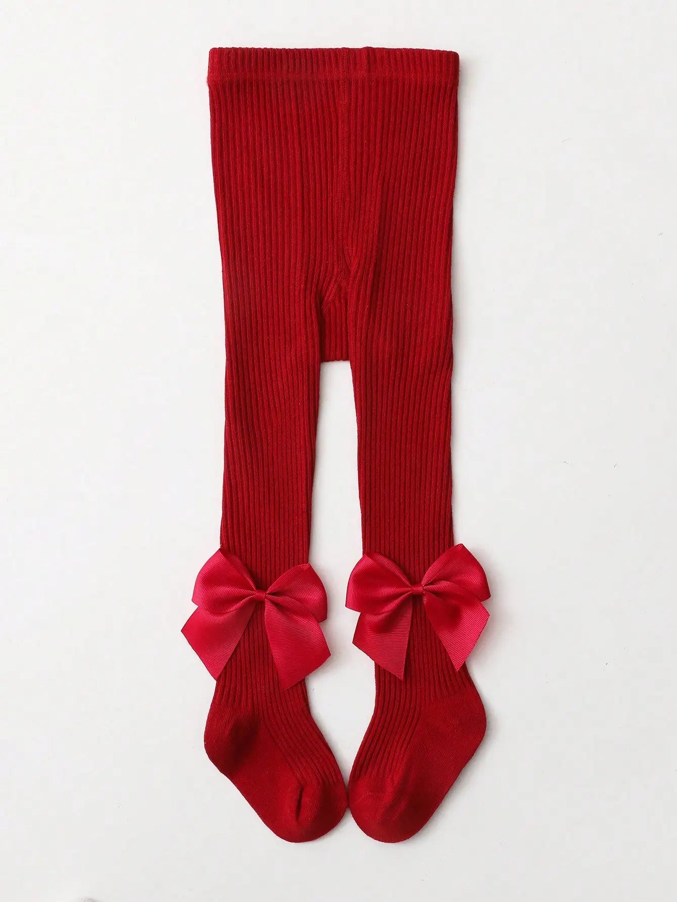 1 par de meia-calça sólida para meninas