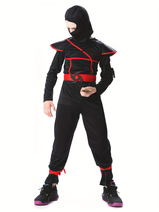 Ropa de guerrero para niños, disfraces de Halloween de samurái de dibujos animados, ropa para fiestas y espectáculos.