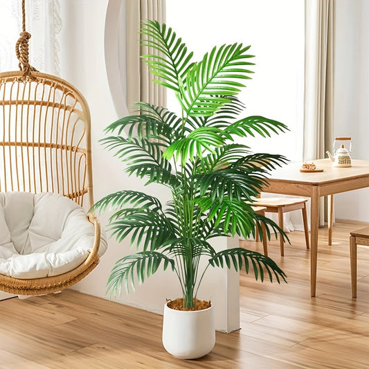Hoja de palma artificial grande: vegetación artificial realista para decoración de interiores y exteriores, perfecta para el hogar, la oficina y ocasiones especiales.
