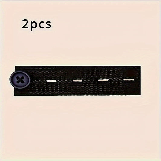 Adjustable Waistband Extender with Buttons for Jeans and Pants - No Sew Instant Adjustment for Men and Women