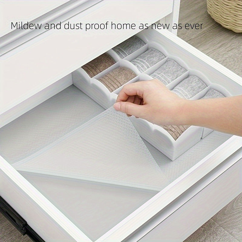 1 Roll - Premium PVC Kitchen Cabinet Liner - Moisture-Proof, Waterproof & Dust-Proof with Non-Slip Grip | Easy to Clean Drawer & Shelf Mat for Fridge, Table, and Cabinets | Ideal for Home & Office Use, Refrigerator Liner Mats