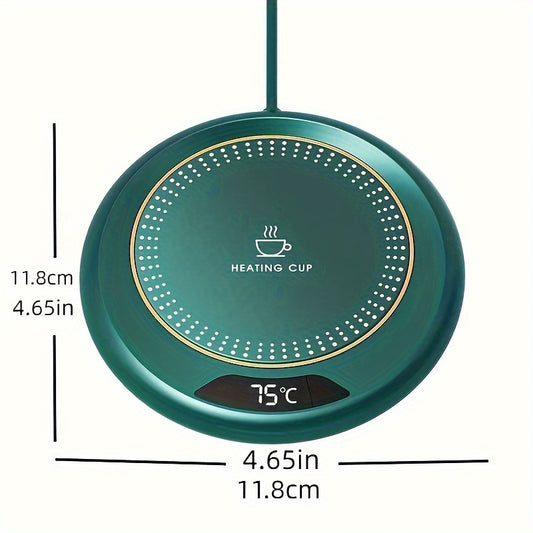 Cop Rose Smart USB Beverage Warmer - Adjustable 3-Temperature Coaster for Office, Camping & Picnics, Fits Most Cups