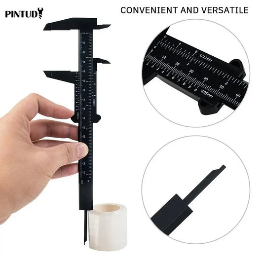 1PC Plástico Vernier Caliper Display Digital Caliper Mini Text Play Caliper Estudante Vernier Régua 0 a 150mm Ferramenta De Medição