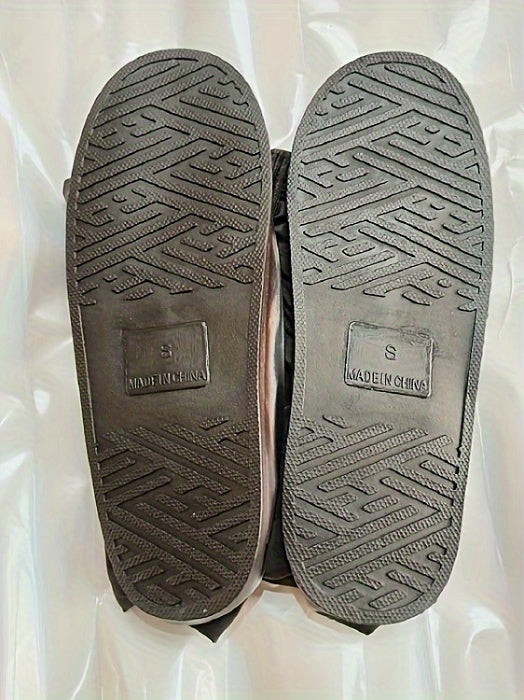 1 par de cubrezapatos de lluvia de PVC, antideslizantes, reutilizables, protectores para botas altas para exteriores. Lavables a mano, duraderos y antideslizantes para hombres y mujeres.