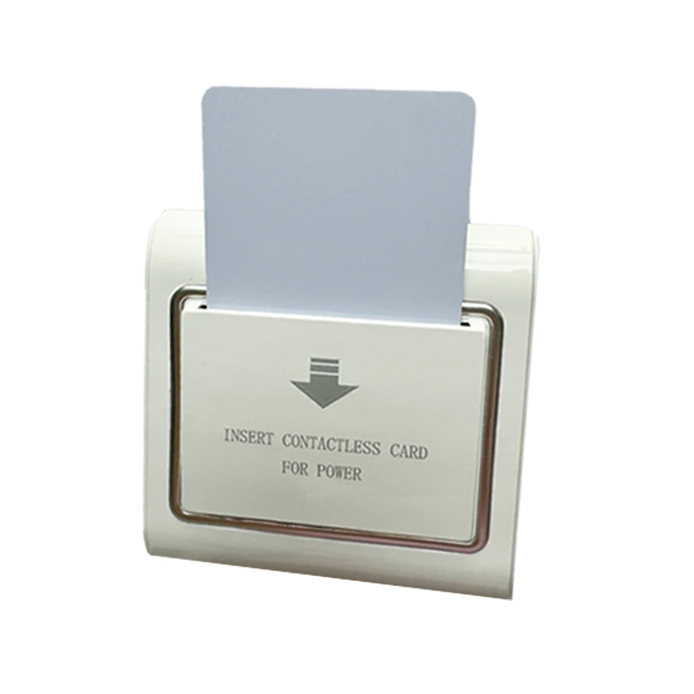 Interruptor de ahorro de energía con tarjeta de llave de hotel de 40 A, retardo de 15 s, CR86, tamaño estándar, encendido y apagado, 125 KHz, T5577, EM4305