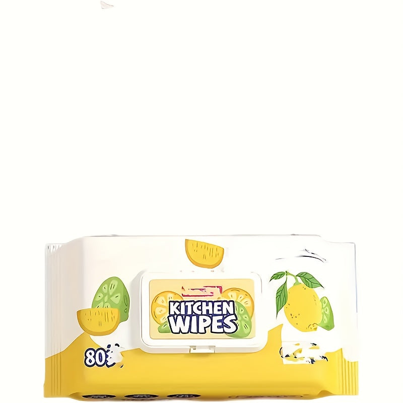 80 toallitas multiusos para limpieza de cocina, no tejidas, superabsorbentes, desengrasantes, sin residuos, aptas para electrodomésticos, con apertura manual, sin necesidad de electricidad.
