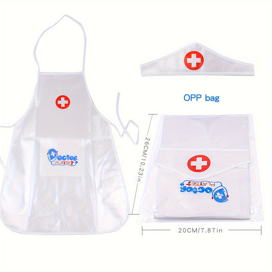Ropa de Halloween para niños, bata blanca de médico para bebés pequeños, disfraz de enfermera para juegos de jardín de infantes, ideal para niños y niñas.