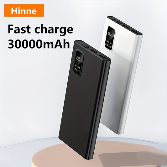 10000/20000/30000mAh, Large Capacity, Compact, Lightweight, Portable, Super Fast Charging Power Bank, LED Power Display Suitable For IPhone/Samsung/Android Electronic Products, Outdoor Power Emergency Device, Portable Power S