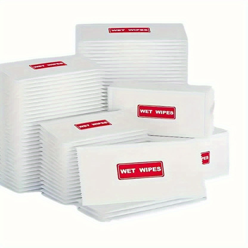 100pcs Individually Wrapped Wet Wipes, Individual Hand Towels, Travel Wipes, Quick Cleansing Of Hands, Bulk Wet Wipes, Suitable for Restaurants, Weddings, Barbecues