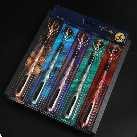 5pcs Ultra-Soft Triple-Sided Adult Toothbrushes - Hypoallergenic, Formaldehyde-Free with Nylon Bristles for Deep Cleaning & Fresh Breath, Ergonomic Design in Vibrant Colors