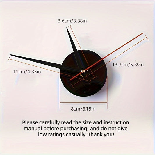 Nordic Style Living Room Wall Clock, DIY Silent Self-adhesive Wall Clock Decoration, Simple Cover Decoration Clock, Silent Digital Wall Sticker Clock, Acrylic Creative Clock, Living Room Bedroom Wall Sticker Creative Clock (b