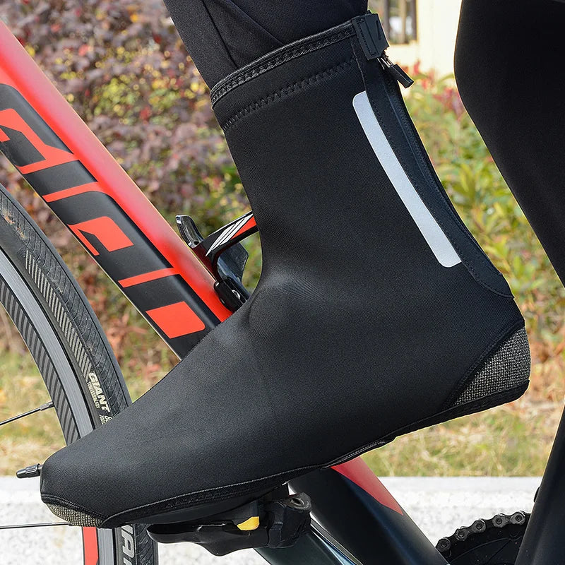 Winter Waterproof And Windproof Cycling Shoe Covers Full Bicycle Overshoes Cycling Equipment High Quality Bike Booties