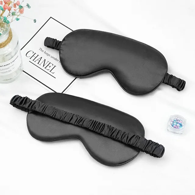 Imitado Silk Eye Patch para Viagem, Sombreamento Máscara de Olho do Sono, Eye Patch, Relaxar Eyeshade Capa, Escudo do Dormir Saúde, Soft Eye Care Tools
