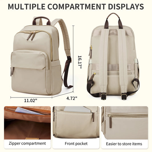 Nueva mochila sencilla de gran capacidad para mujer, mochila de viaje de negocios para profesores, bolso de hombro para ordenador portátil, mochila escolar para niñas y estudiantes.