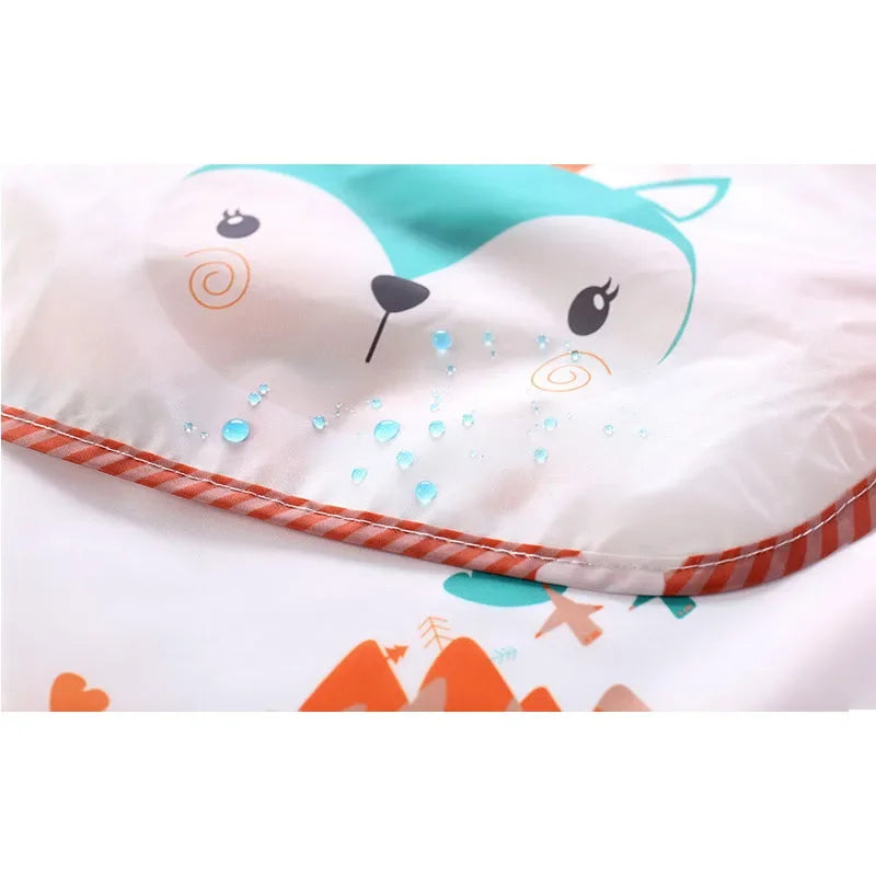 Babero impermeable de manga larga para bebé, delantal de alimentación con bolsillo, para eructar, de 1 a 3 años