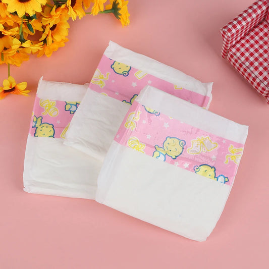 Bebê nascido fralda desgaste para boneca, acessório boneca, presente para criança, brinquedos DIY, 3pcs