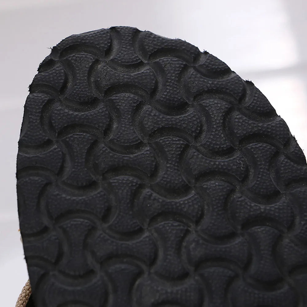 Zapatillas de verano para hombre, antideslizantes, transpirables, para el hogar, para exteriores, cómodas, informales, de lona con tiras regulares