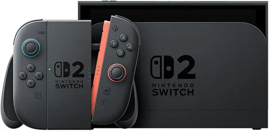 Nintendo Switch 2 Console (European Version | Local Warranty) - portable console with 256GB internal storage, 7.9” LCD, integrated voice chat, magnetic Joy-Con controllers, and supports 4K at 120fps for immersive gaming exp