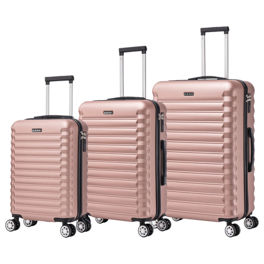 Set of elegant travel suitcases: lightweight abs housing, numeric lock, 4 360 swivel wheels ° , telescopic aluminum handle | Suitcase set | Cabin suitcase trolley set (66990 m013 8001 8002 8008 6020 d1)