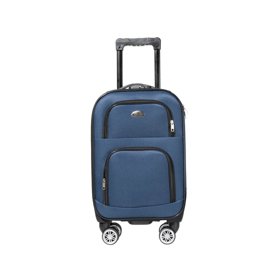 S7 star set of 1/2 travel suitcases, 18/20 inch, medium and cabin with a toiletry bag, silent swivel wheels, combination locks, hand luggage, trolleys, large suitcase, cabin suitcases, various colors can be chosen
