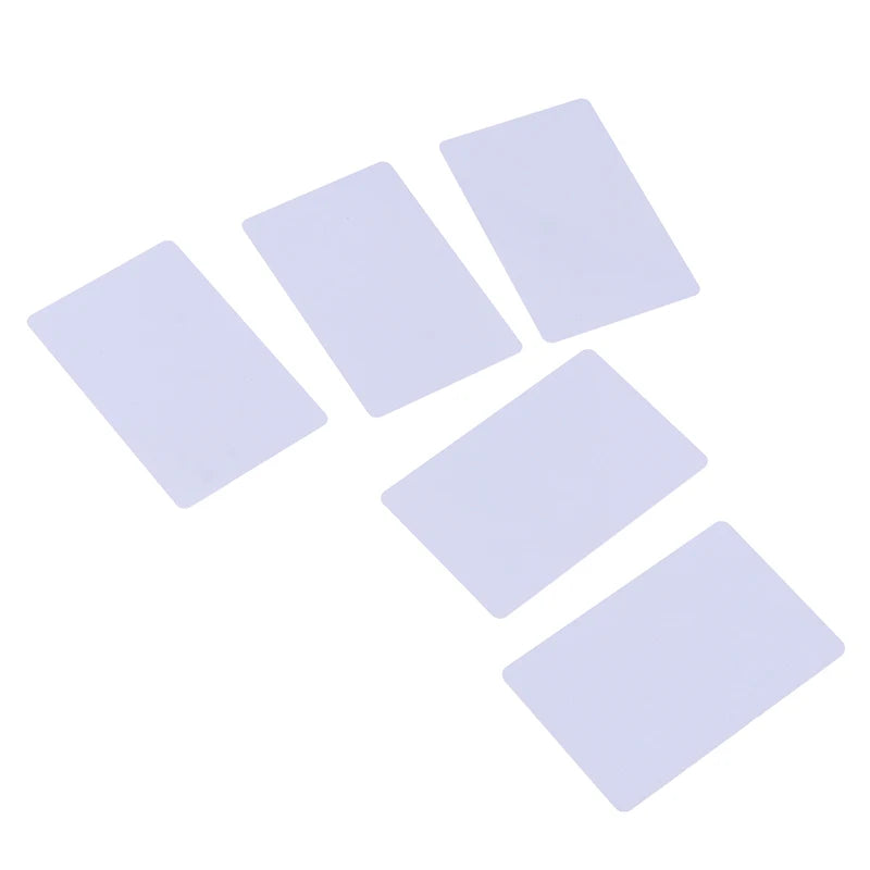 Etiqueta de tarjeta inteligente NFC en blanco, tarjetas blancas, S50 Mifare, 13,56 MHz, lectura y escritura RFID, 1 5 unidades