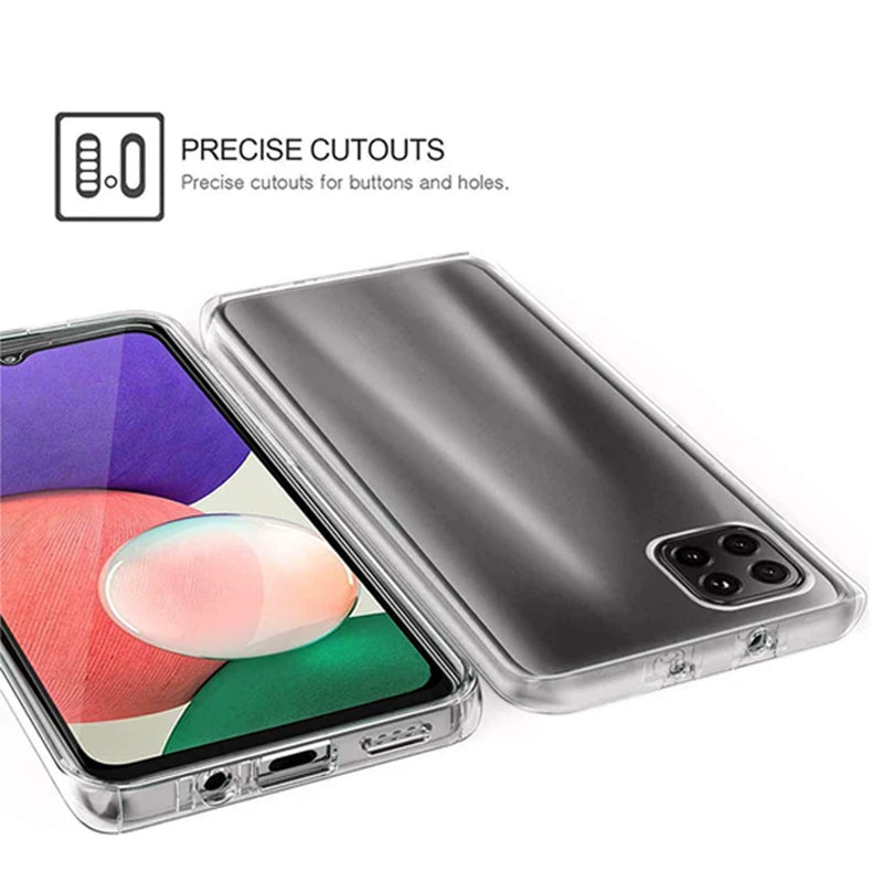 360 Full Body Case For Samsung Galaxy A12 A21S A20E A50 A70 A40 A10 A41 A42 A51 A71 Double Side TPU Clear Funda