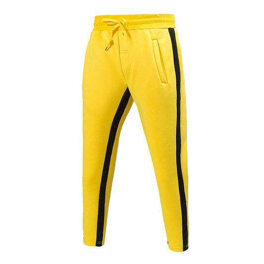 Pantalones deportivos de forro polar para hombre, pantalón de chándal elástico, para correr, fitness, para otoño e invierno