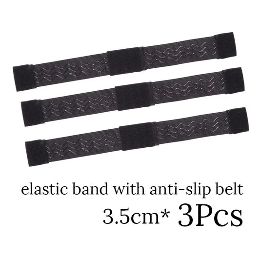 Nunify - Lote de 5 bandas elásticas ajustables para pelucas, accesorios para pelucas, banda de peluca de color negro para redecilla.