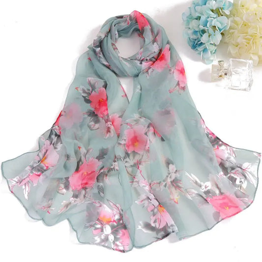 hot printing new brand women scarf spring summer silk scarves shawls and wraps lady pashmina beach stoles hijab foulard