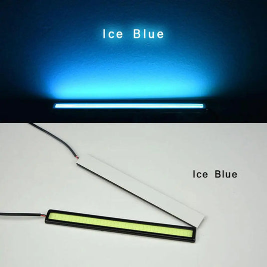 1/2PCS 17cm COB LED 12V Daytime Running Lights Trunk Waterproof Auto Driving DRL Fog Lamp Car Styling Turn Signal Plate Light