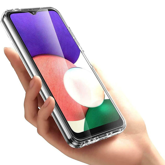 Funda de cuerpo completo 360 para Samsung Galaxy A12, A21S, A20E, A50, A70, A40, A10, A41, A42, A51, A71, TPU transparente de doble cara