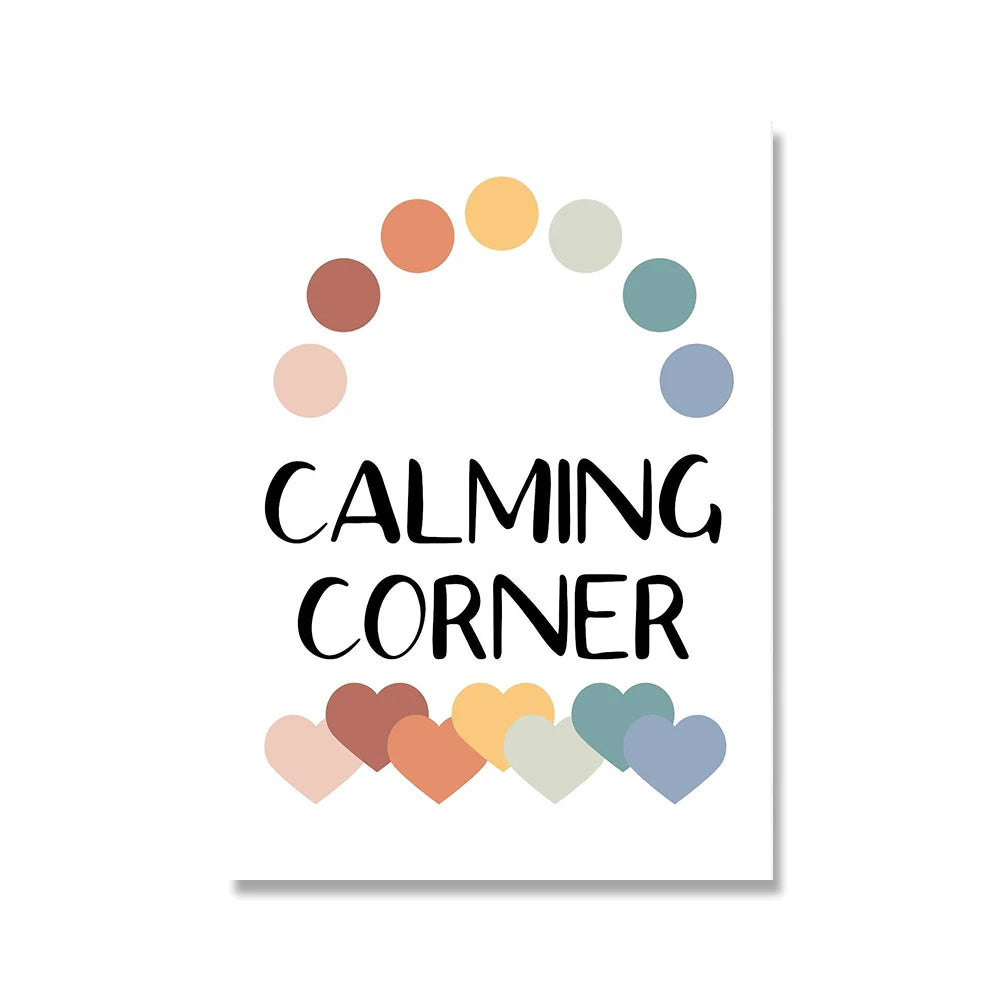 Pósteres e impresiones de terapia de salud mental y autocuidado, amor propio, bienestar, pintura en lienzo, regalo para terapeuta, decoración de oficina para consejeros.