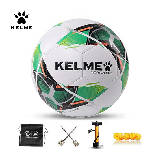 KELME - Balón de fútbol profesional, balones de entrenamiento para partidos de equipo, cosido a máquina, TPU, rojo y verde, tallas 3, 4 y 5, 9886130