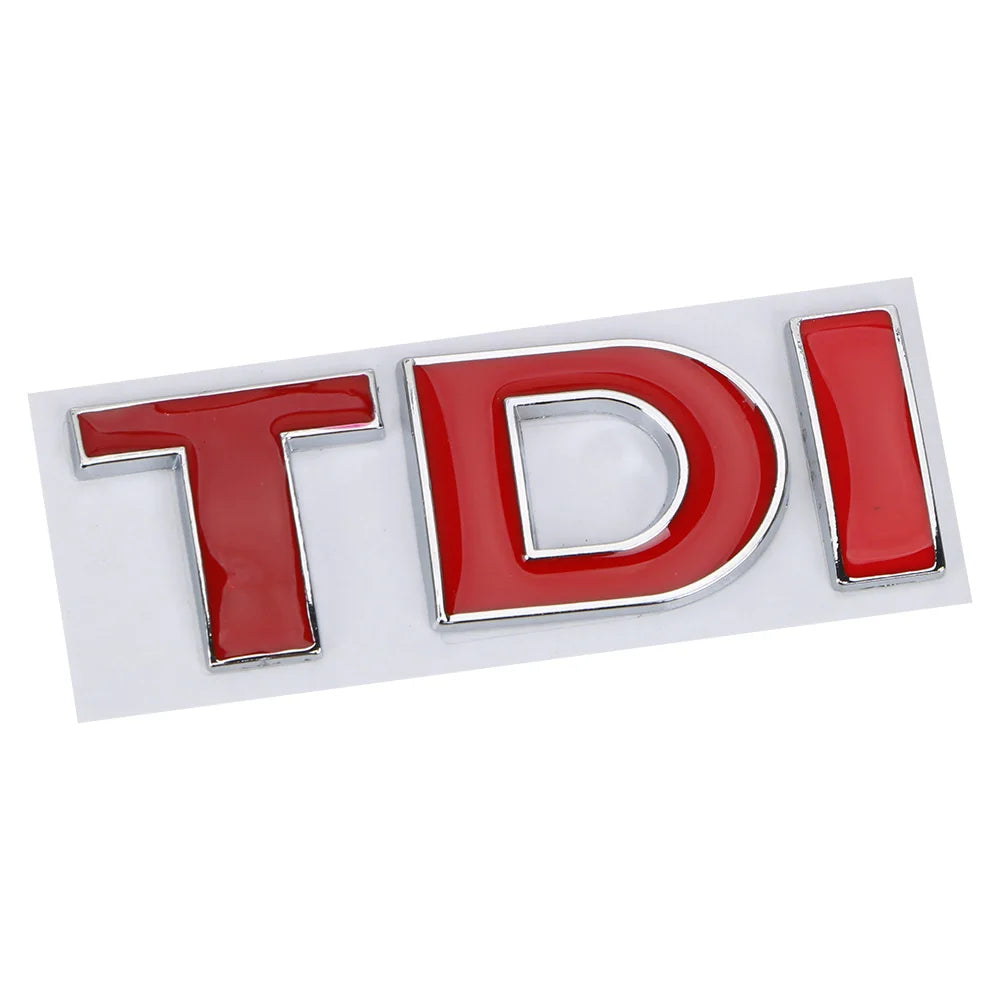 TDI Turbo Logo Decal Car Stickers Reflective 3D Metal Automotive Accessories for VW Polo T5 Golf 5 JETTA PASSAT CC MK4 MK5 MK6