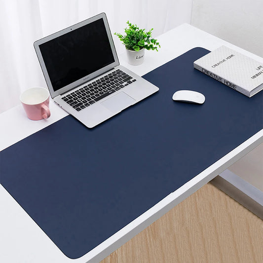 Alfombrilla de ratón grande para ordenador, para juegos, de piel sintética, resistente al agua, XXL, para escritorio de PC