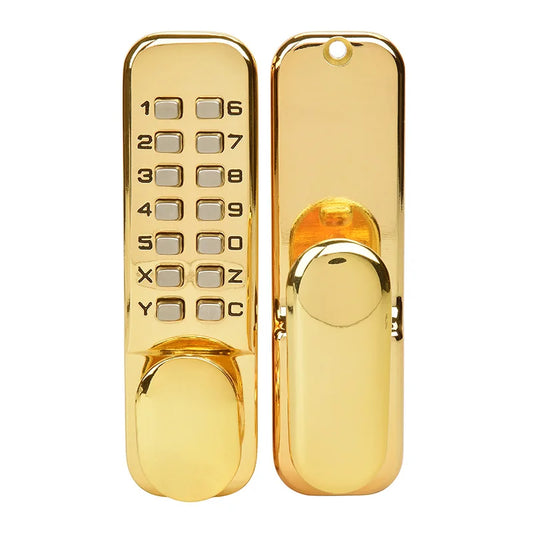 KAK Zinc Alloy Keyless Door Lock Mechanical Combination Lock Safety Door Lock Code Lock for Home Handle Door Hardware 3 Color