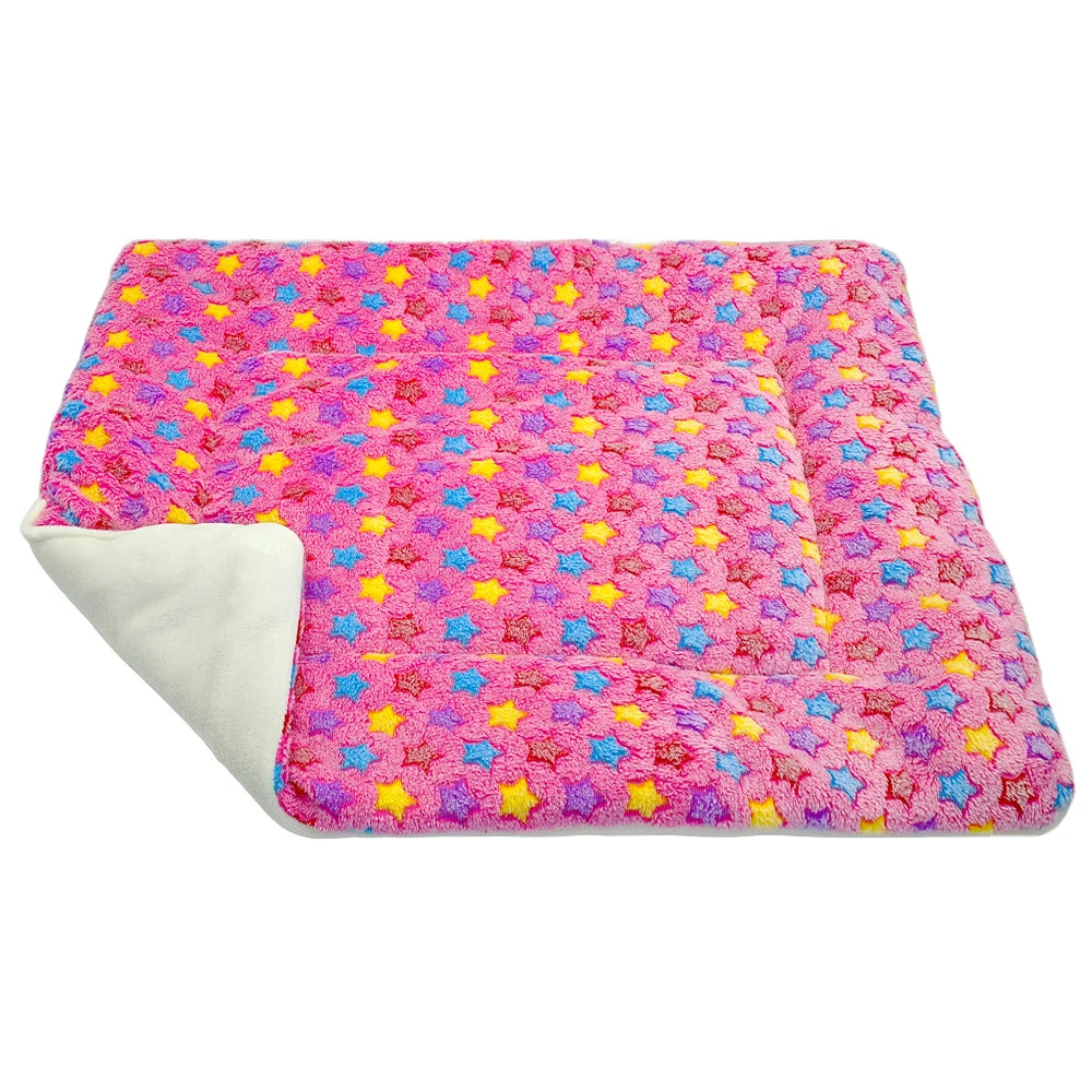 Camas para perros grandes, cálidas, para gatos, para invierno, para cachorros y gatos, con cojín y manta para bull terrier francés.