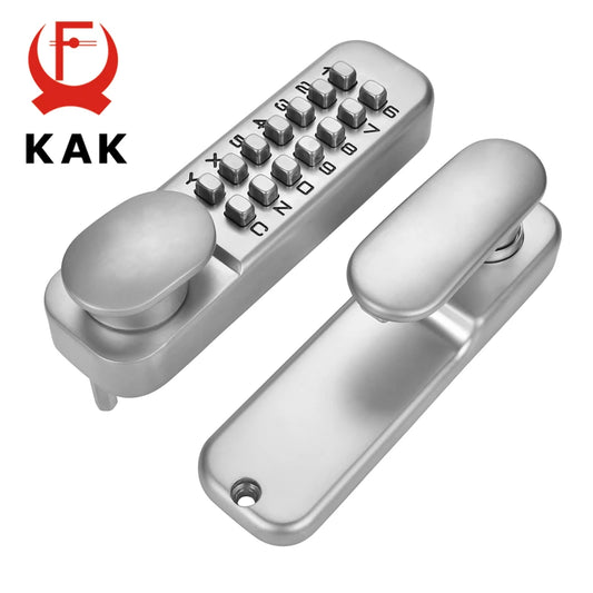 KAK Zinc Alloy Keyless Door Lock Mechanical Combination Lock Safety Door Lock Code Lock for Home Handle Door Hardware 3 Color