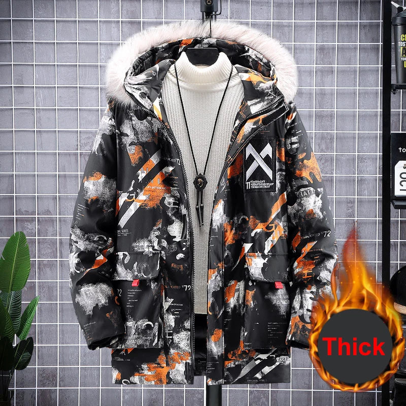 Men's Winter Parka 12XL 11XL 10XL Plus Size Jackets Men Fashion Thickened Camouflage Jacket Coat Male Outerwear Large Size Men