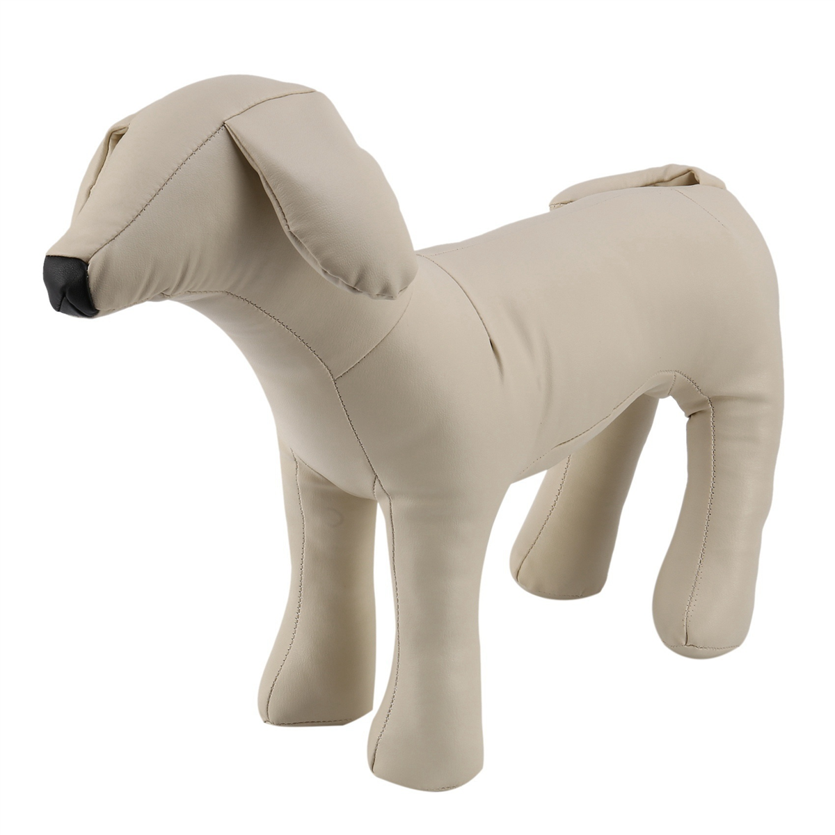 Maniquíes de perro de cuero de pie, modelos de perros, juguetes, tienda de animales para mascotas, maniquí de exhibición, blanco, M