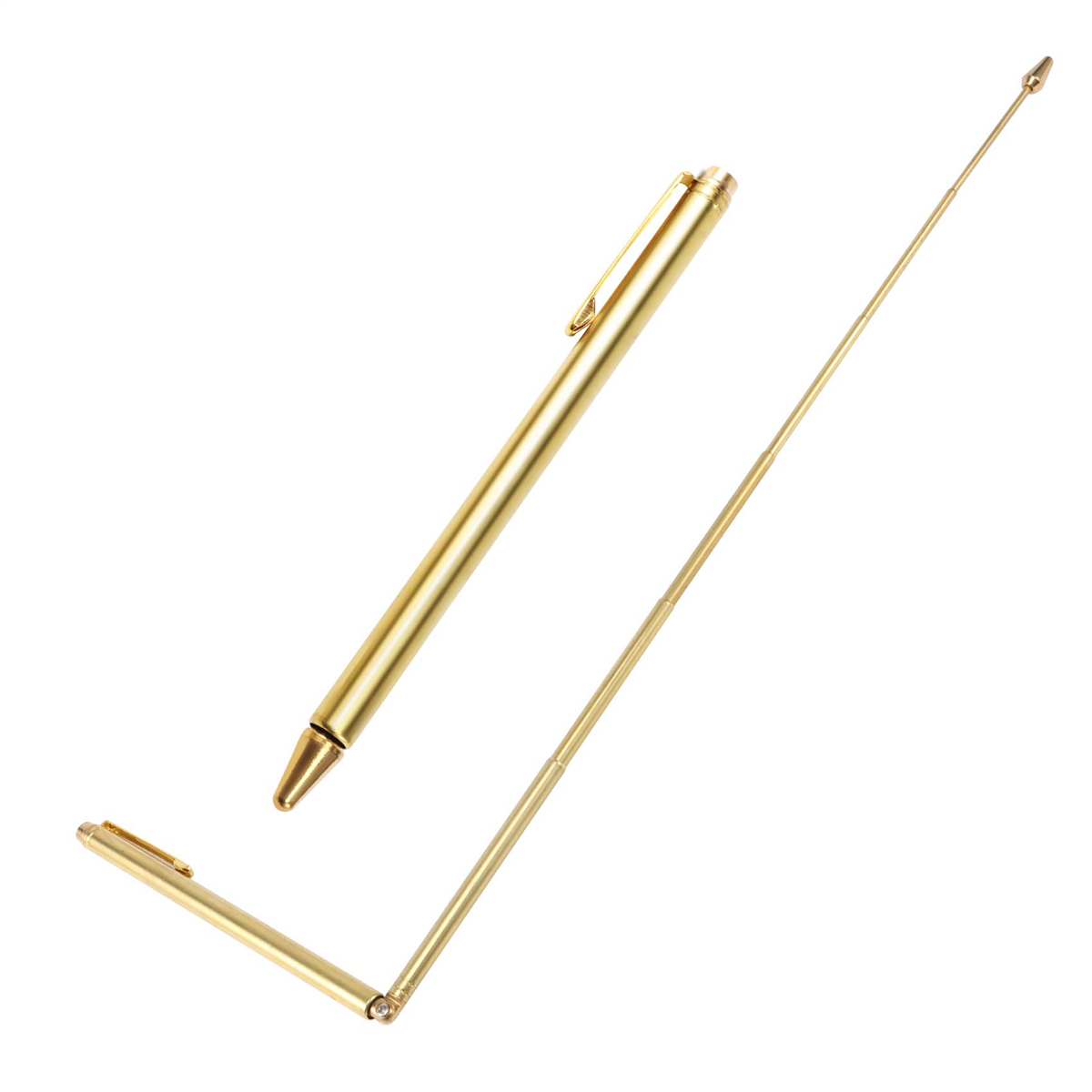 2 varillas de radiestesia, varillas de adivinación retráctiles, varillas portátiles con forma de bolígrafo en L, para herramientas, agua de adivinación, etc.