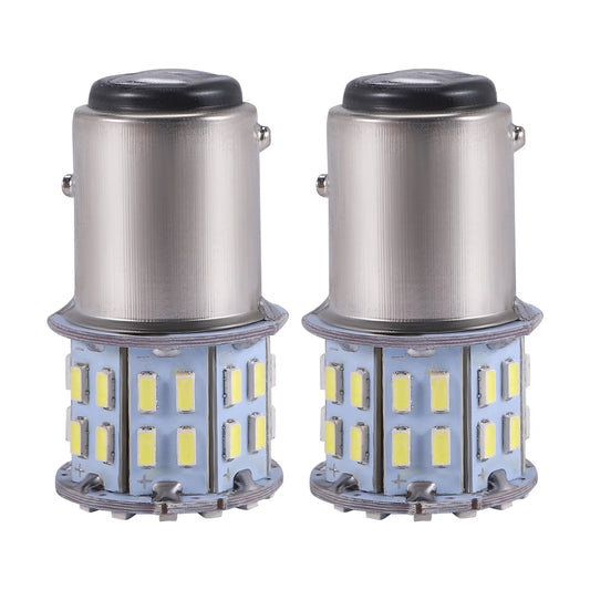 Lâmpada LED de freio de cauda, BA15D, 12V, 1157, 50SMD, 6000K Branco, 2pcs