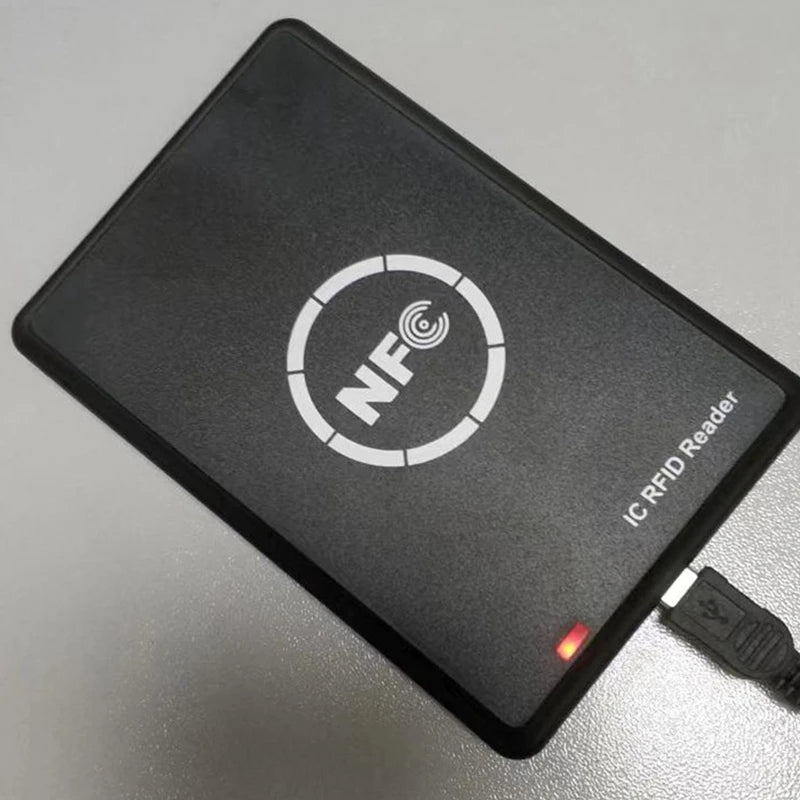 Lector de tarjetas inteligentes IC RFID NFC, duplicador, copiador, grabador y programador cifrado, 13,56 MHz
