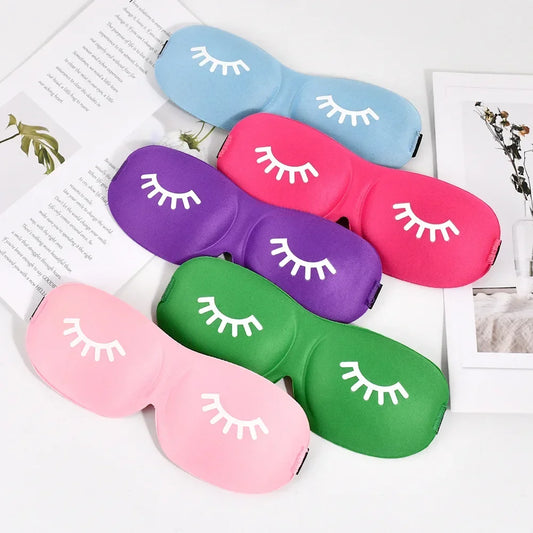 Máscara de olho de sono 3D para casa, cílios beleza, Eyeshade Aid, viagens e exterior, Eyes Rest, Relax Eyecover, Health Care