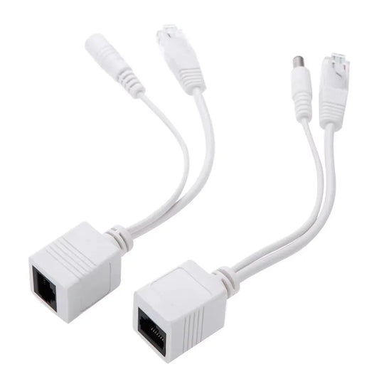 POE Splitter para Câmera IP, Módulo de Alimentação, Passive Power Over Ethernet Cabo Adaptador, RJ45 Injector, 12-48V