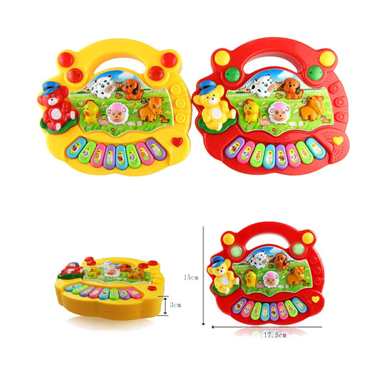 Piano Musical Toys for Kids, Animal Farm, Educational, Instrument Development, Birthday Gift, Baby, Children
