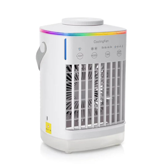 Popular Mini Air Cooler USB Air Conditioning Fan Office Desktop Small Water Cooling Fan Spray Humidification Cooling Fan