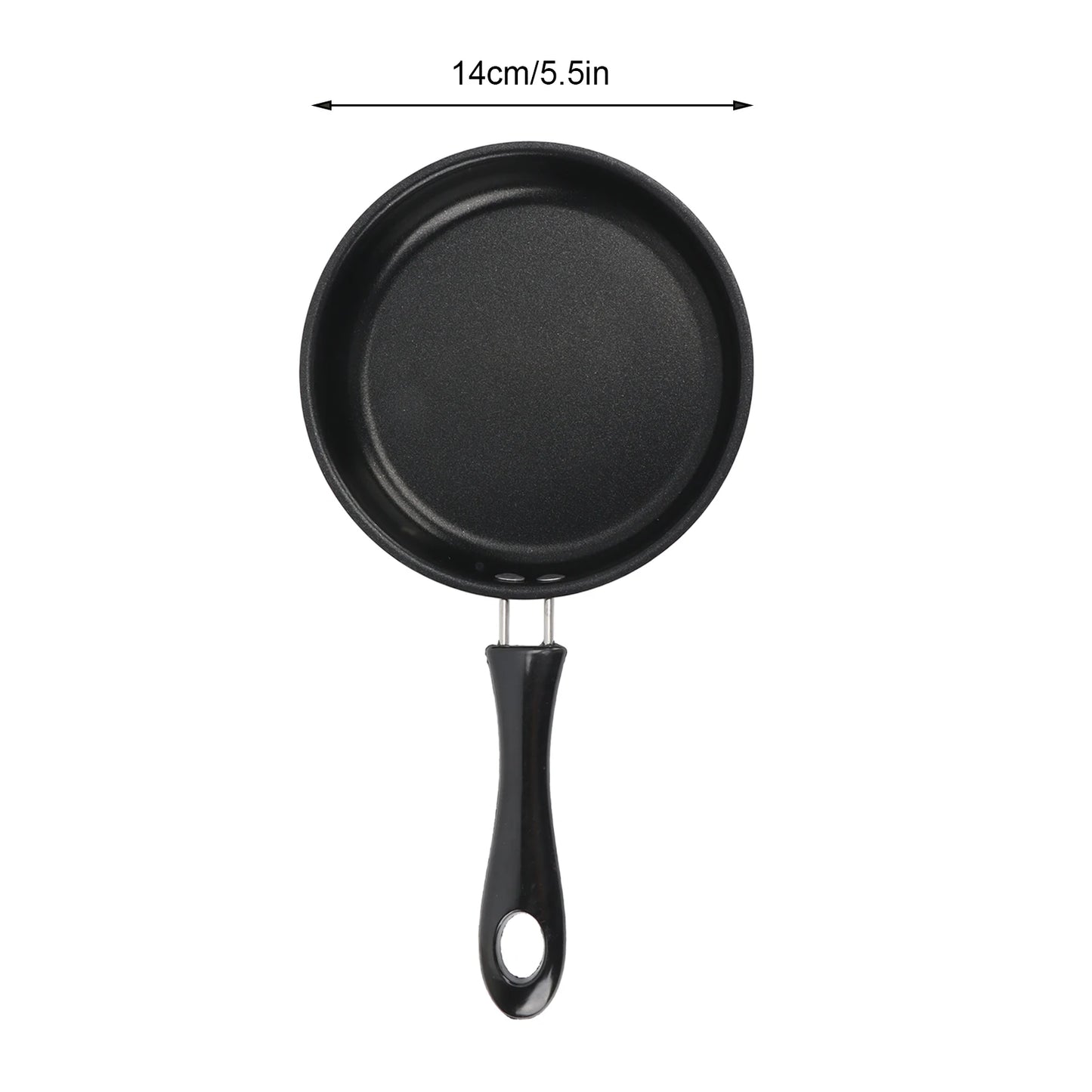 1PC 12-20cm Mini Frying Pan Non-Stick Thickened Stainless Steel Frypan Pot Fried Eggs Saucepan Gas/Induction Kitchen Cookware
